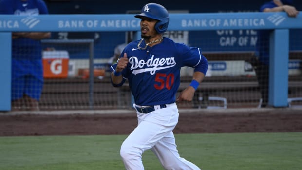 Right-fielder Mookie Betts is reportedly closing in on a 10-year, $350 million extension with the Los Angeles Dodgers.